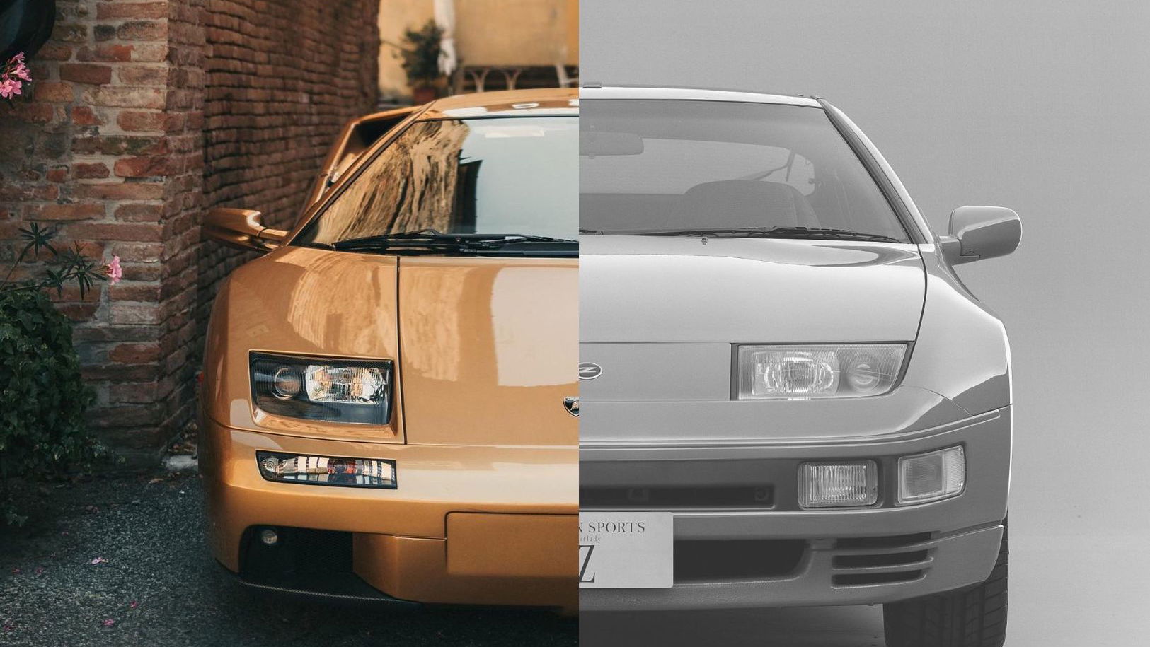 Lamborghini Diablo and Nissan 300ZX
